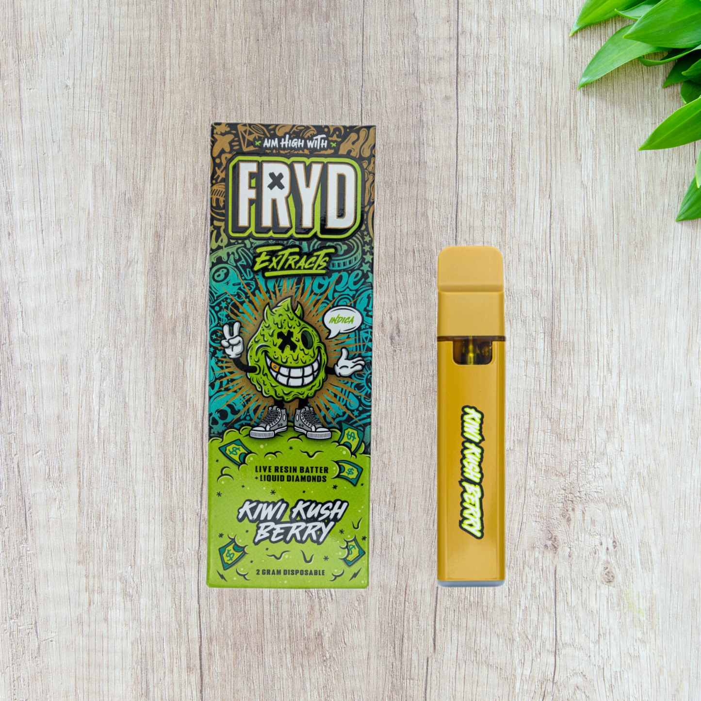 FRYD Extracts Live Resin Batter Liquid Diamonds Disposable Vape Cartridge (2000mg 2G)