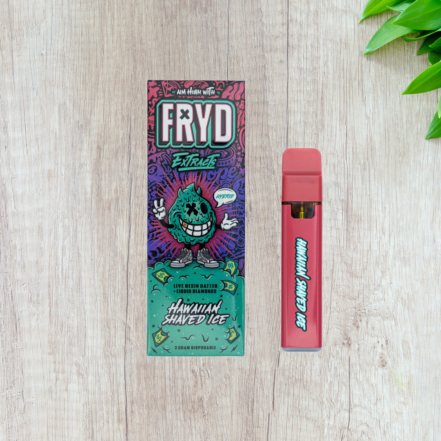 FRYD Extracts Live Resin Batter Liquid Diamonds Disposable Vape Cartridge (2000mg 2G)