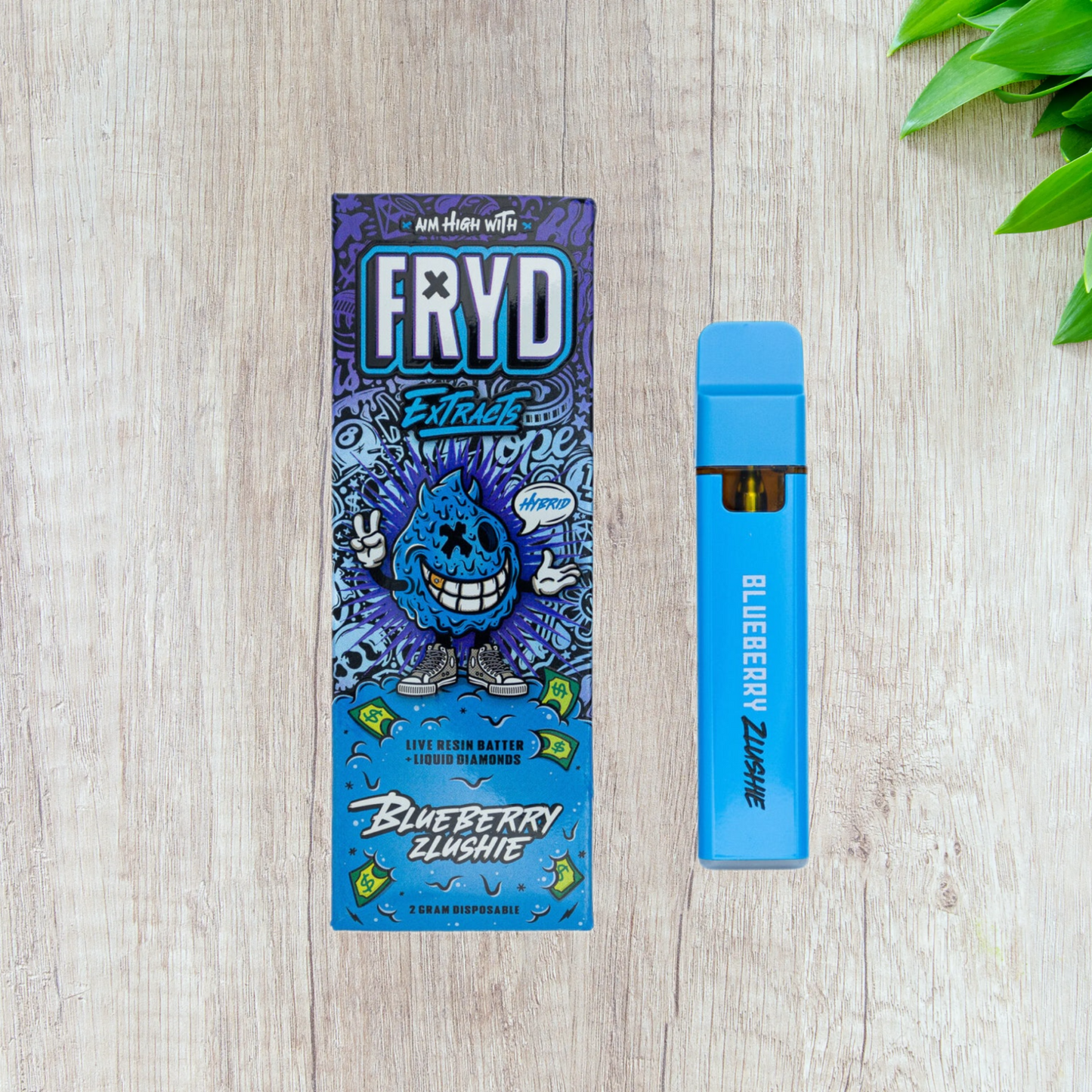 FRYD Extracts Live Resin Batter Liquid Diamonds Disposable Vape Cartridge (2000mg 2G)