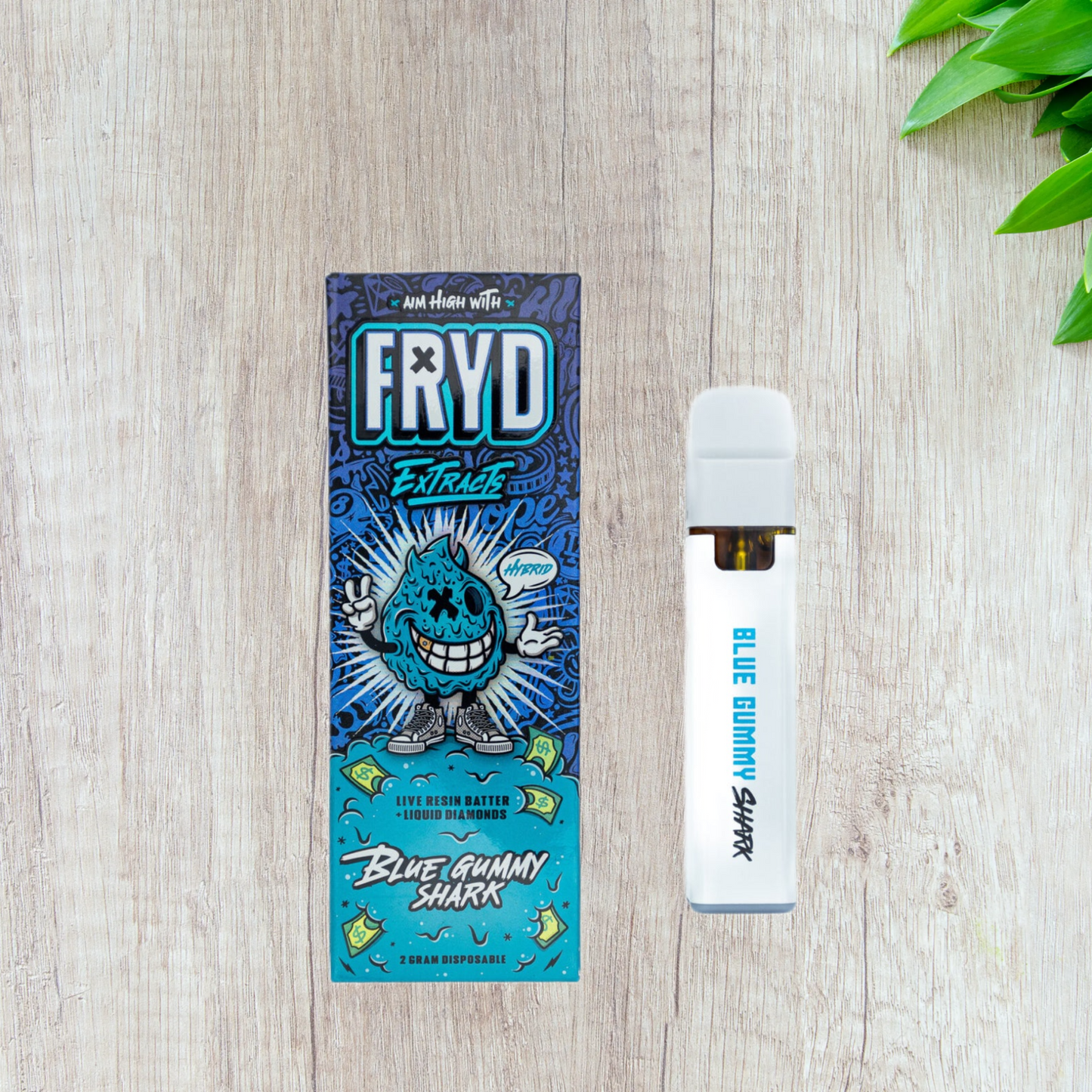 FRYD Extracts Live Resin Batter Liquid Diamonds Disposable Vape Cartridge (2000mg 2G)