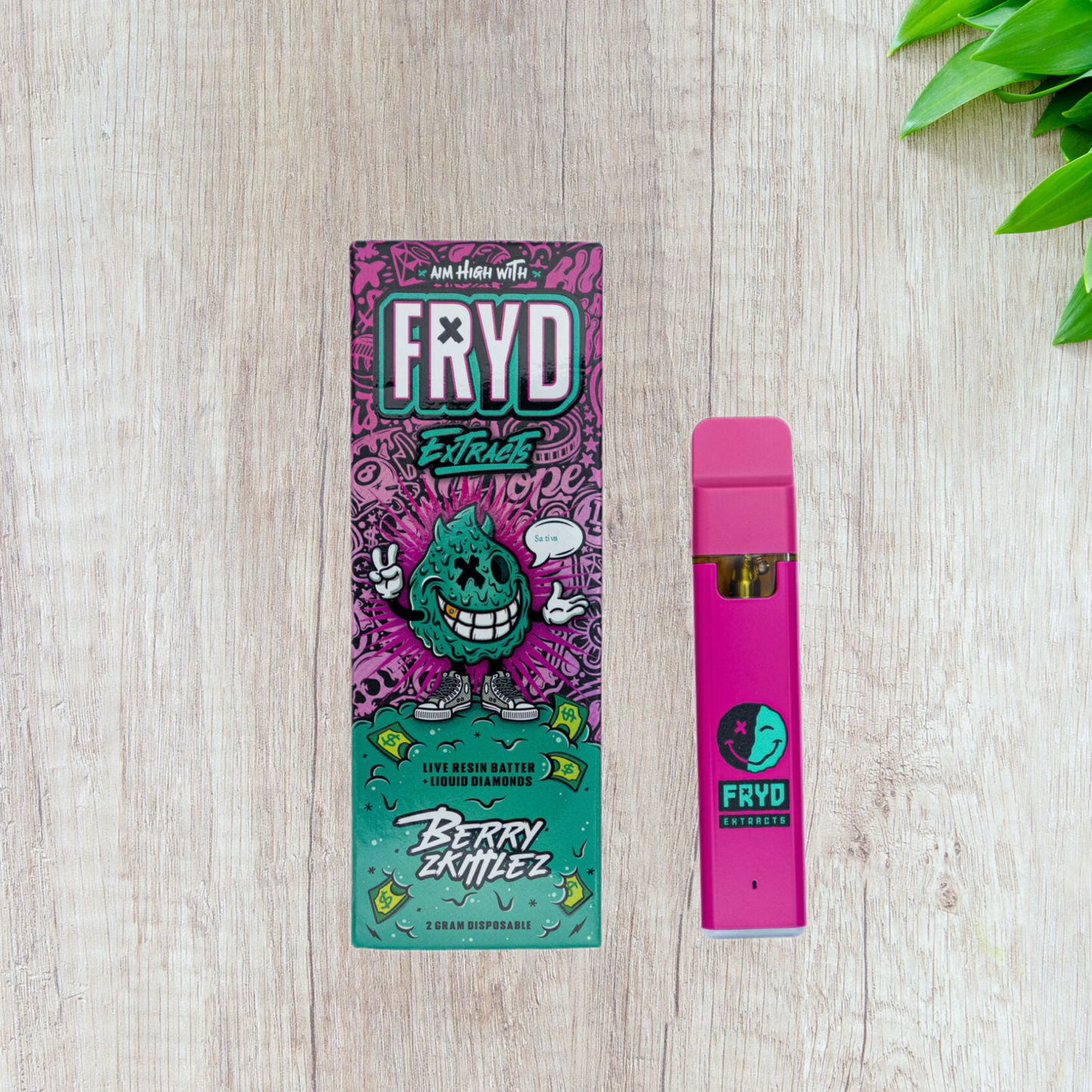 FRYD Extracts Live Resin Batter Liquid Diamonds Disposable Vape Cartridge (2000mg 2G)