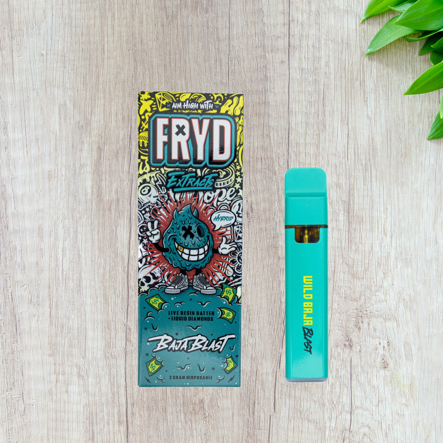 FRYD Extracts Live Resin Batter Liquid Diamonds Disposable Vape Cartridge (2000mg 2G)