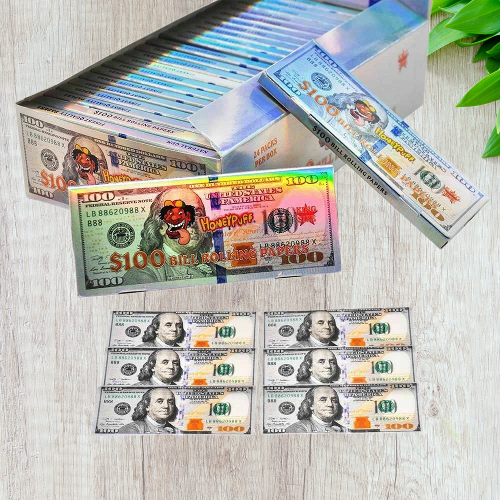 $100 Dollar Bill Rolling Paper King size