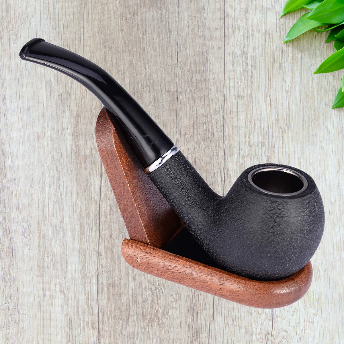 Classic Ol' School Vintage Dry Herb Smoking Tobacco Wood Pipe
