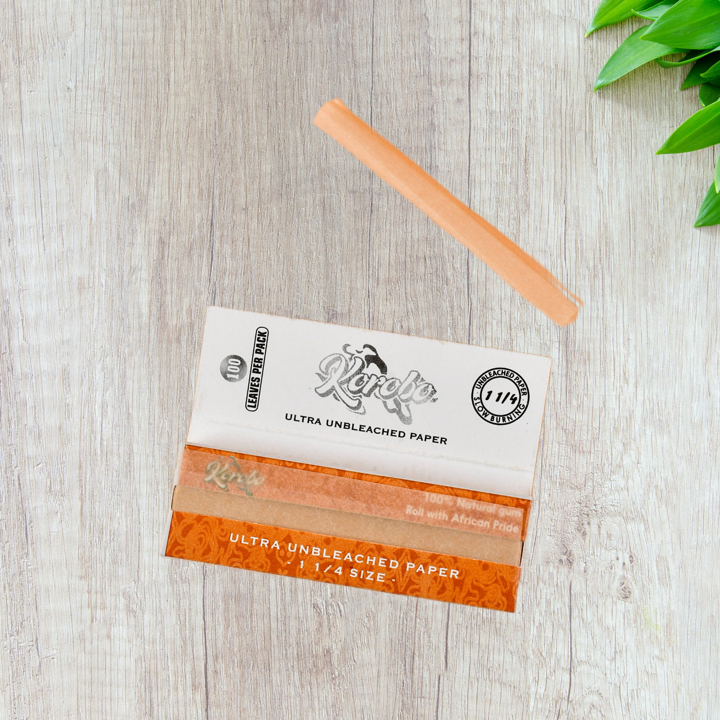 Korobo Brown 1 1/4 Size Rolling Papers - 100 Leaves
