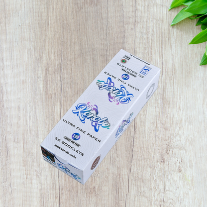 Korobo White Regular Size Rolling Papers - 100 Leaves
