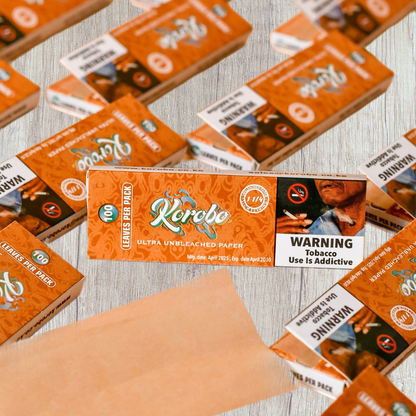 Korobo Brown 1 1/4 Size Rolling Papers - 100 Leaves