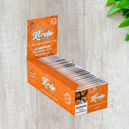 Korobo Brown 1 1/4 Size Rolling Papers - 100 Leaves