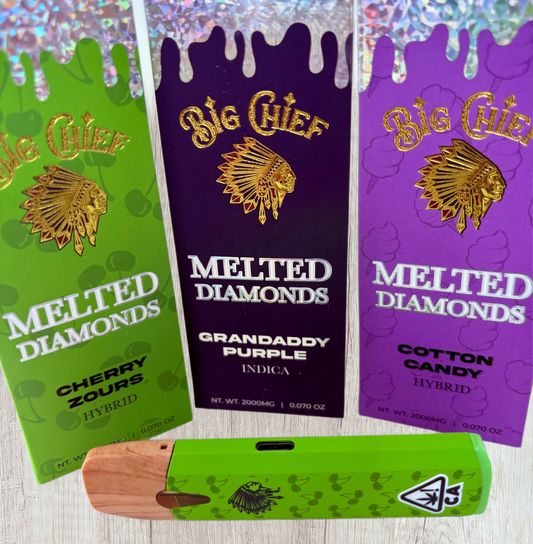 Big Chief Melted Diamonds Disposable Vape Cartridge 2g 2000mg