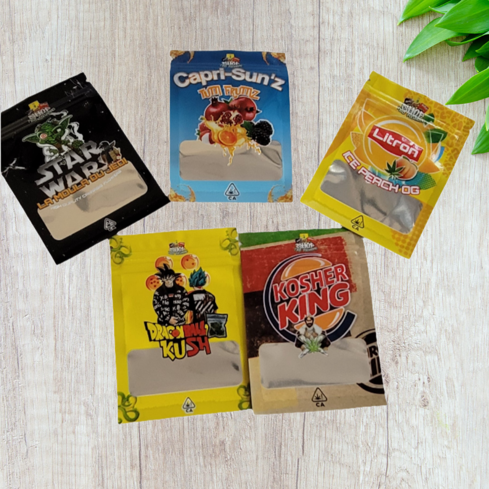 Mylar Small Ziplock Smell Proof Bag - 1g (100 Pcs)