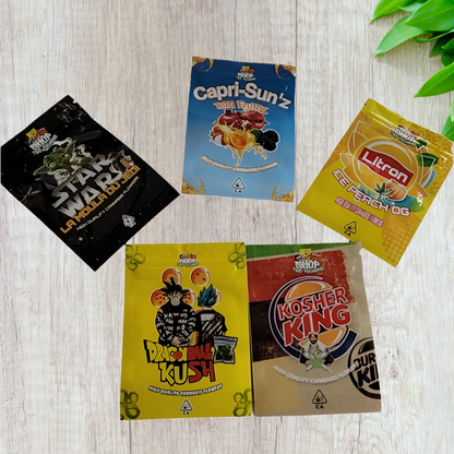 Mylar Small Ziplock Smell Proof Bag - 1g (100 Pcs)