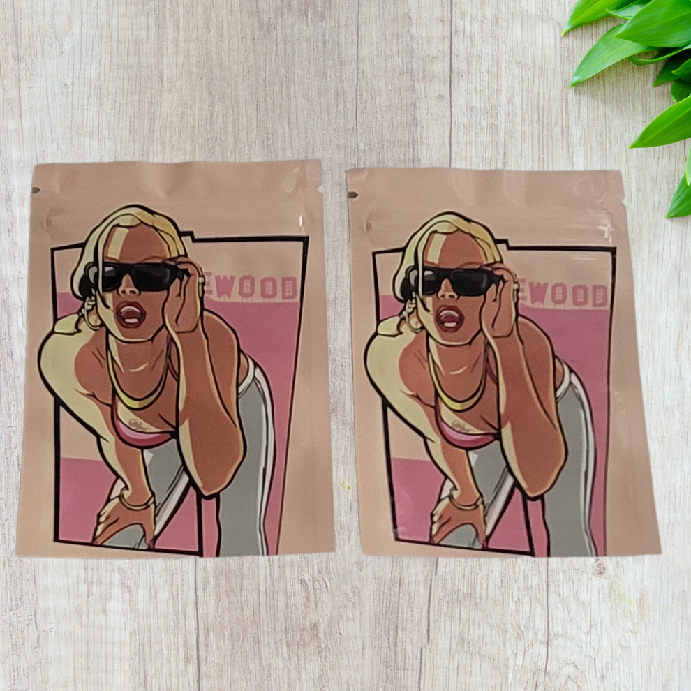 Mylar Small Ziplock Smell Proof Bag - 1g (100 Pcs)