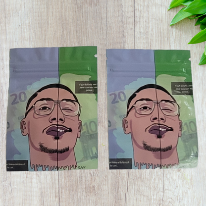 Mylar Small Ziplock Smell Proof Bag - 1g (100 Pcs)