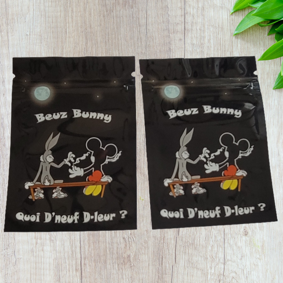 Mylar Small Ziplock Smell Proof Bag - 1g (100 Pcs)