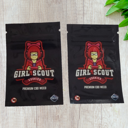 Mylar Small Ziplock Smell Proof Bag - 1g (100 Pcs)