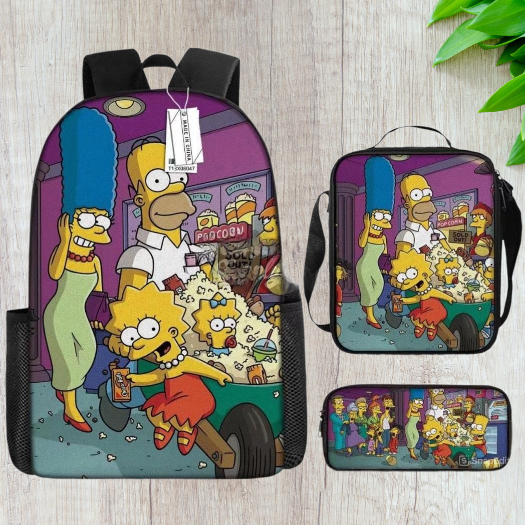 Backwoods Backpack Set - 3 pcs (Backpack, Shoulder Bag, Pencil Bag)