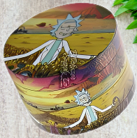 Rick & Morty 4 Layer Alloy Metallic Grinder - 63mm ( Medium Size)