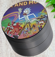 Rick & Morty 4 Layer Alloy Metallic Grinder - 63mm ( Medium Size)
