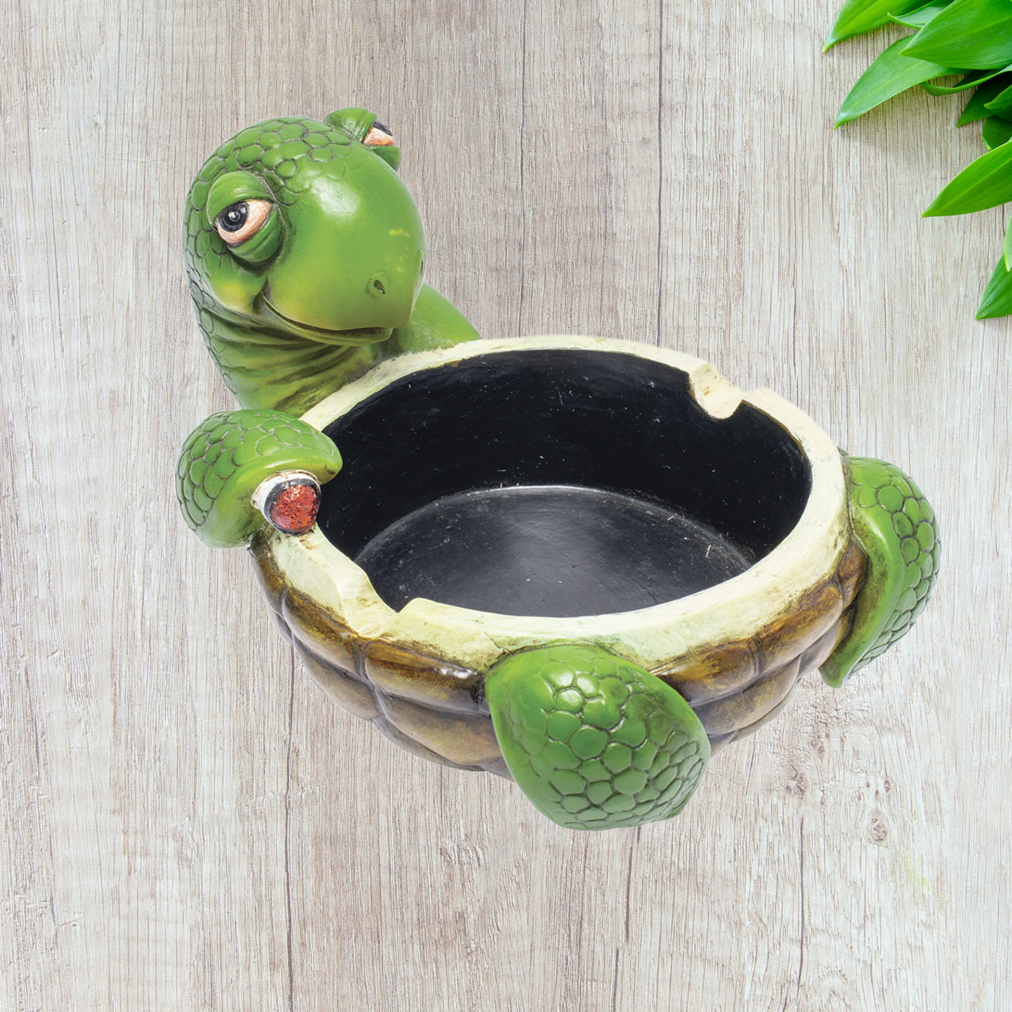 Vinatge Stoned Turtle Resin Ashtray