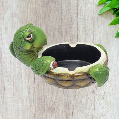 Vinatge Stoned Turtle Resin Ashtray