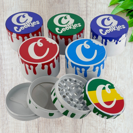 Cookies 4 Layer Alloy Metallic Grinder - 63mm (Medium Size)