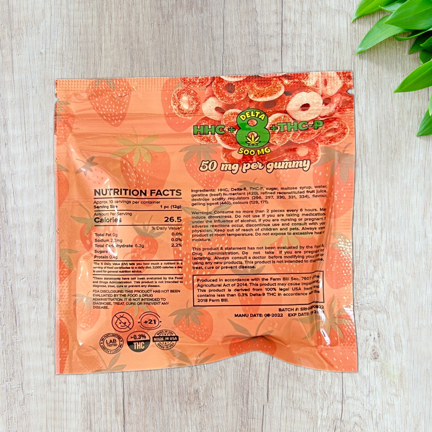 Saludos Amigos Delta 8 + HHC + THCP Gummies