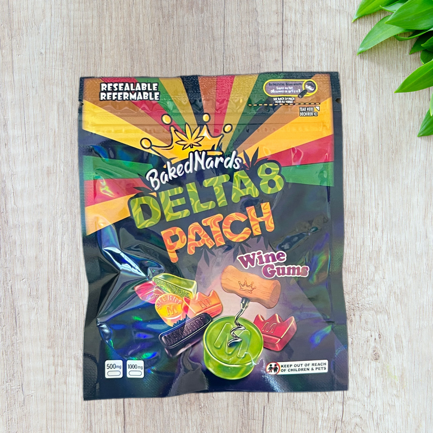 BakedNards Delta 8 Patch Gummies - 1000mg THCA