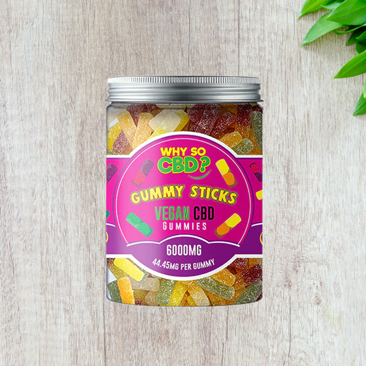 Why So CBD? Broad Spectrum Vegan CBD Gummies - Large ( 6000mg )