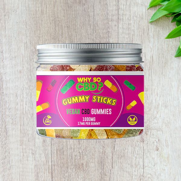 Why So CBD? Broad Spectrum Vegan CBD Gummies - Small ( 1000mg )
