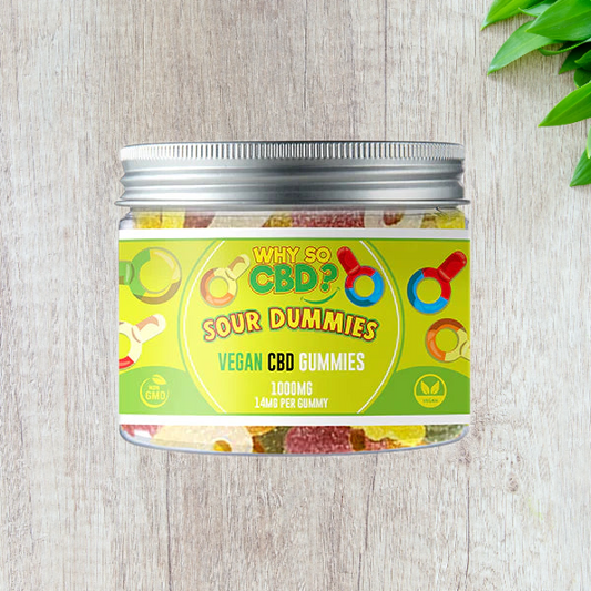 Why So CBD? Broad Spectrum Vegan CBD Gummies - Small ( 1000mg )