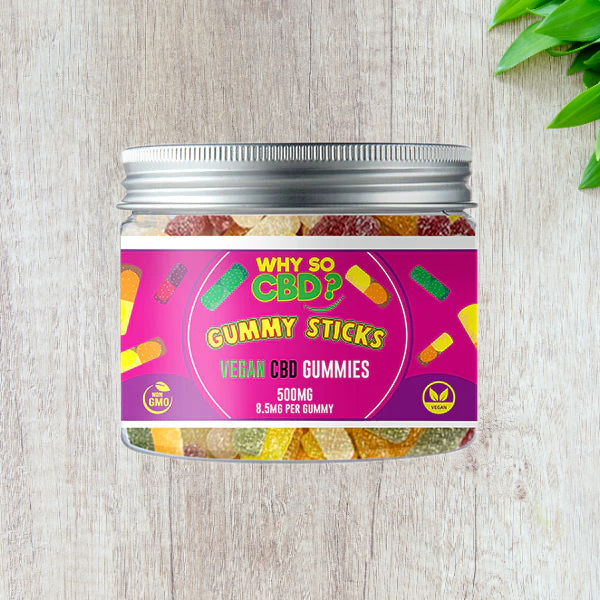 Why So CBD? Broad Spectrum Vegan CBD Gummies - Small ( 500mg )