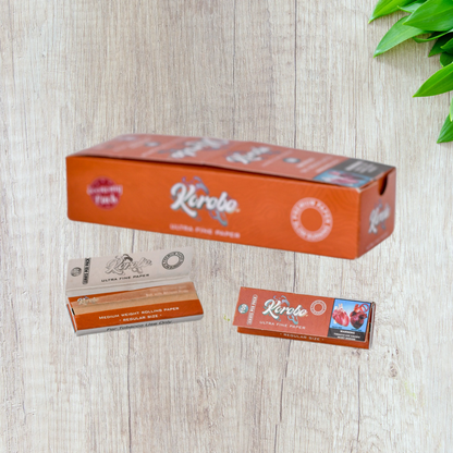 Korobo Brown Regular / Queen Size Rolling Papers - 100 Leaves