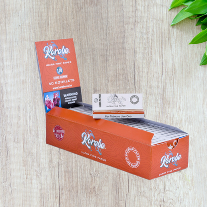 Korobo Brown Regular / Queen Size Rolling Papers - 100 Leaves