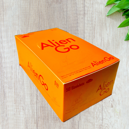 Alien Go Orange Colored Rolling Paper - 1 1/4 Size