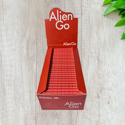 Alien Go Red Colored Rolling Paper - 1 1/4 Size