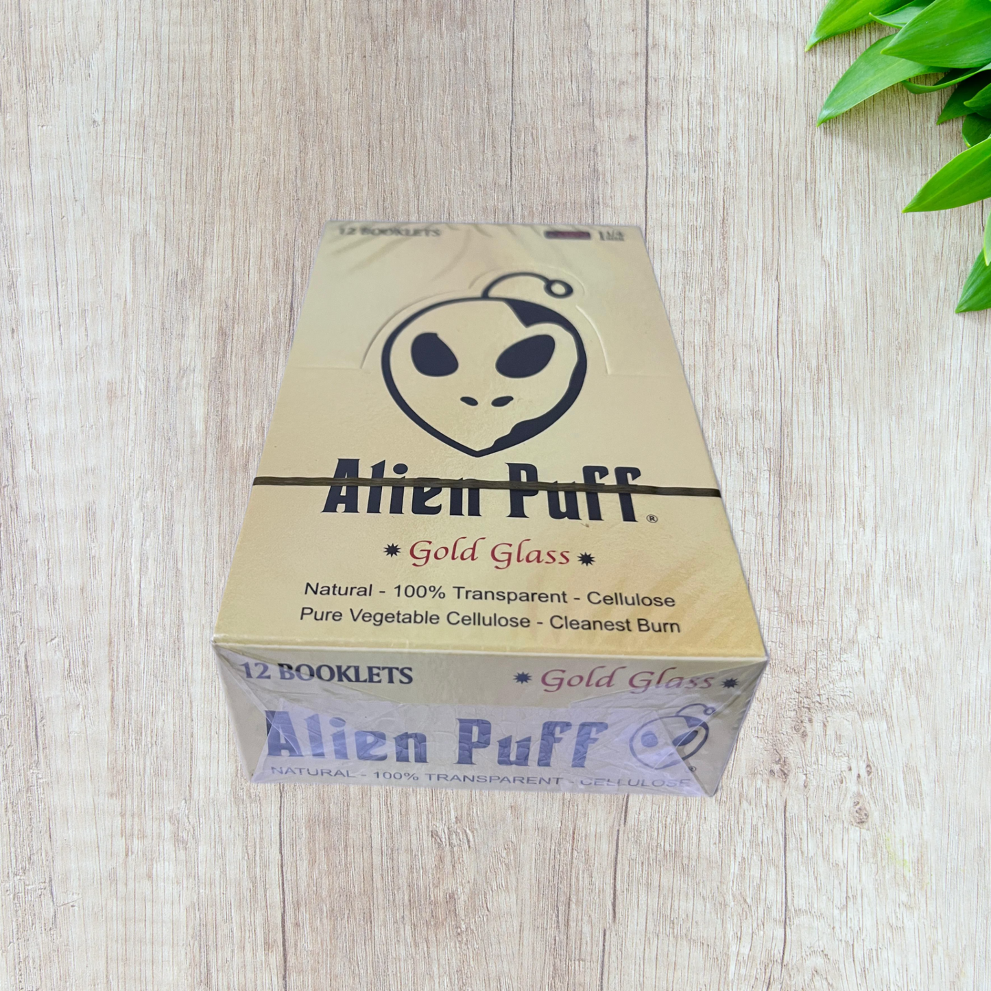 AlienPuff *Gold Glass* Transparent Cellulose Rolling Paper - 1 1/4 Size