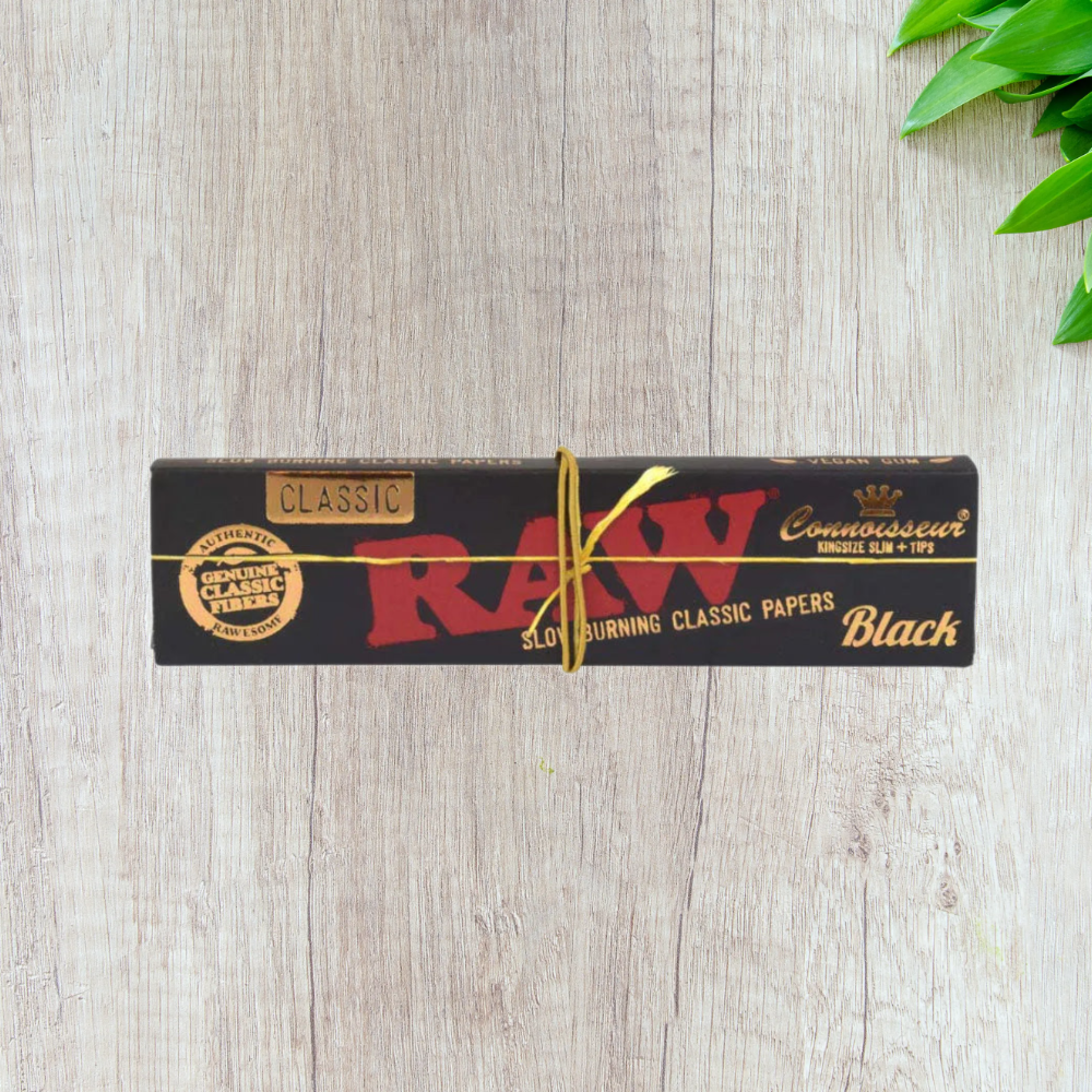 RAW Black Connoisseur Papers Kingsize Slim
