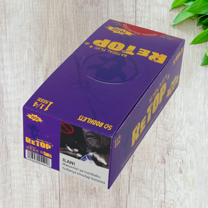 ReTop Purple Colored Rolling Papers – 1¼ Size (79mm)