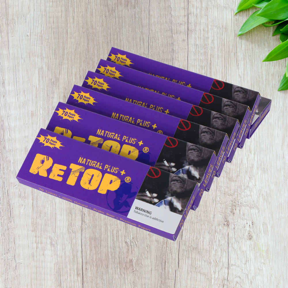 ReTop Purple Colored Rolling Papers – 1¼ Size (79mm)