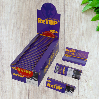 ReTop Purple Colored Rolling Papers – 1¼ Size (79mm)