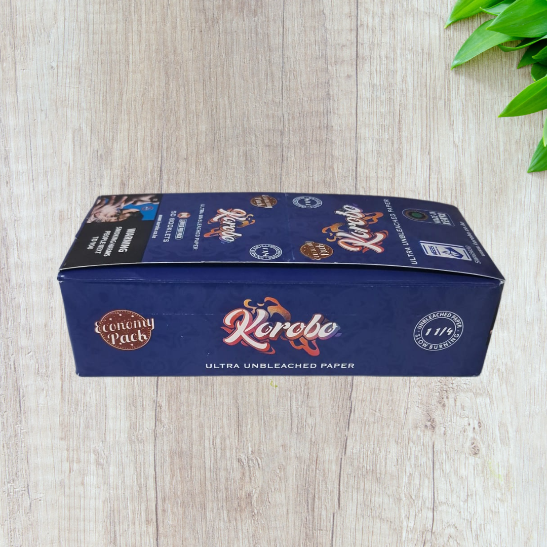 Korobo Blue Rolling Papers 1 1/4 Size - 100 Leaves