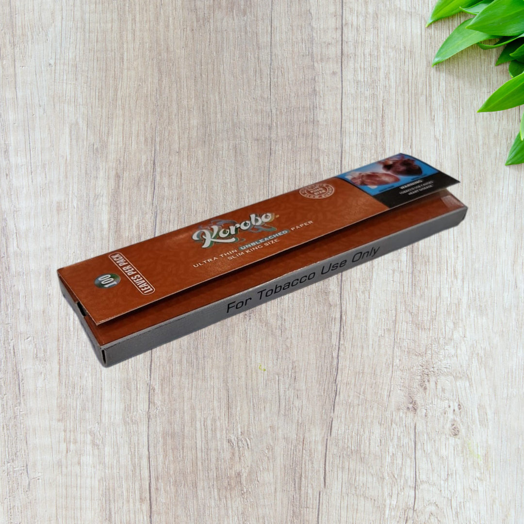 Korobo Brown King Size Rolling Papers - 85 Leaves