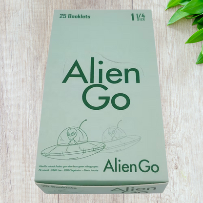 Alien GO Green Rolling Papers – 1¼ Size