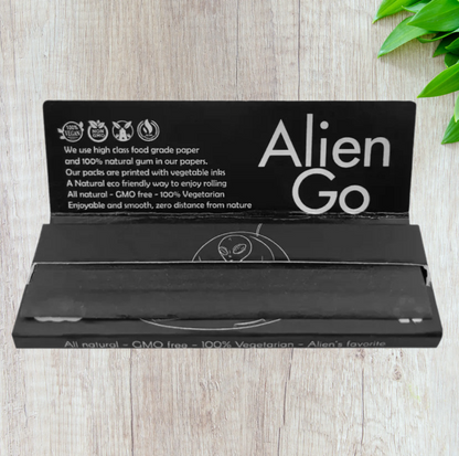 Alien GO Black Rolling Papers 1 1/4 Size