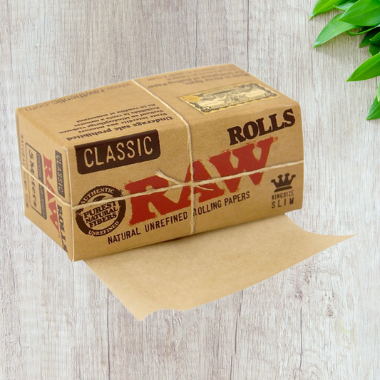 RAW Classic Brown King Size Slim 5m Roll Rolling Papers