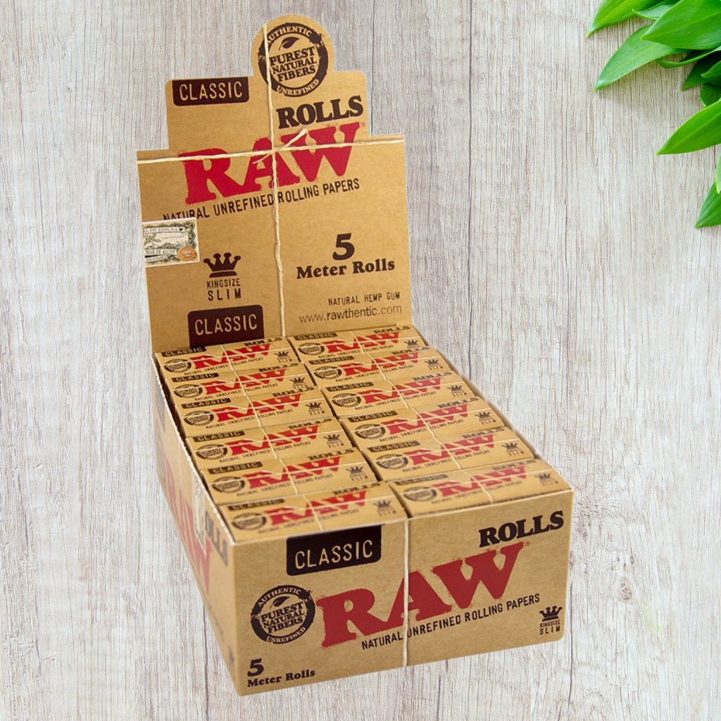 Raw Classic KingSize 5 Meter Rolls (Full Box)