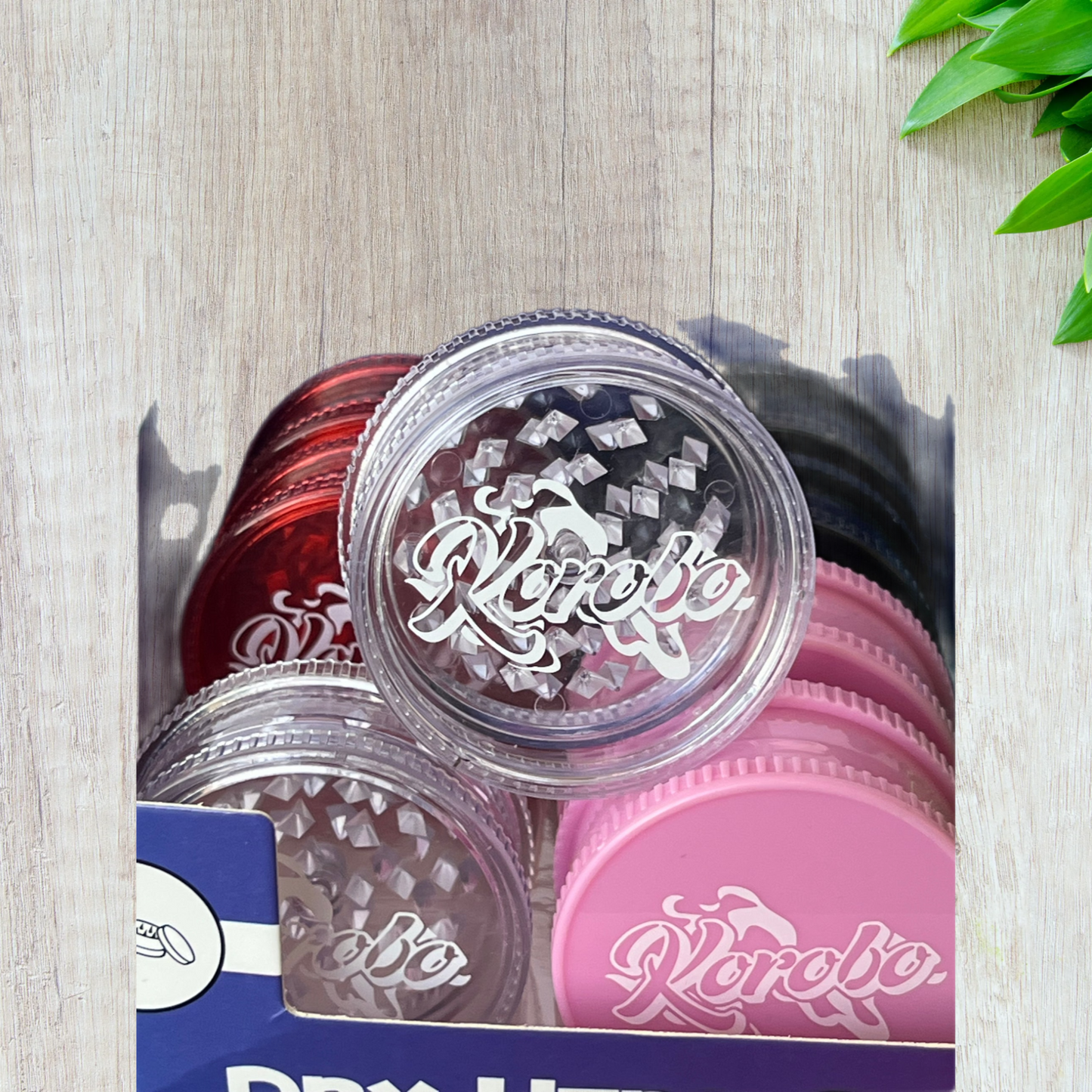 Korobo 60mm 2-Part Acrylic Plastic Grinder