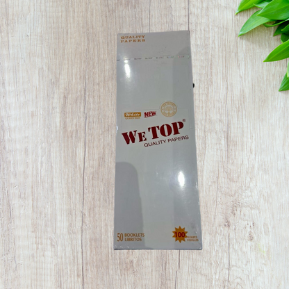 WeTop White Regular Queen Size Rolling Paper - 100 Leaves