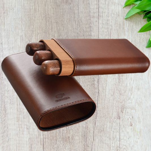 Limited Edition 3-Cigars Leather Case