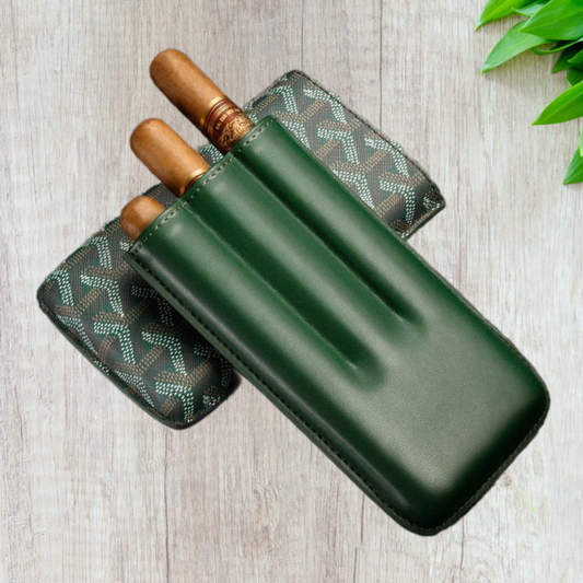 Goyard 3-Cigars Leather Case